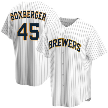 Replica Brad Boxberger Youth Milwaukee Brewers White Home Jersey